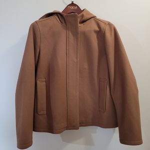 J crew Melton Wool Hooded Coat